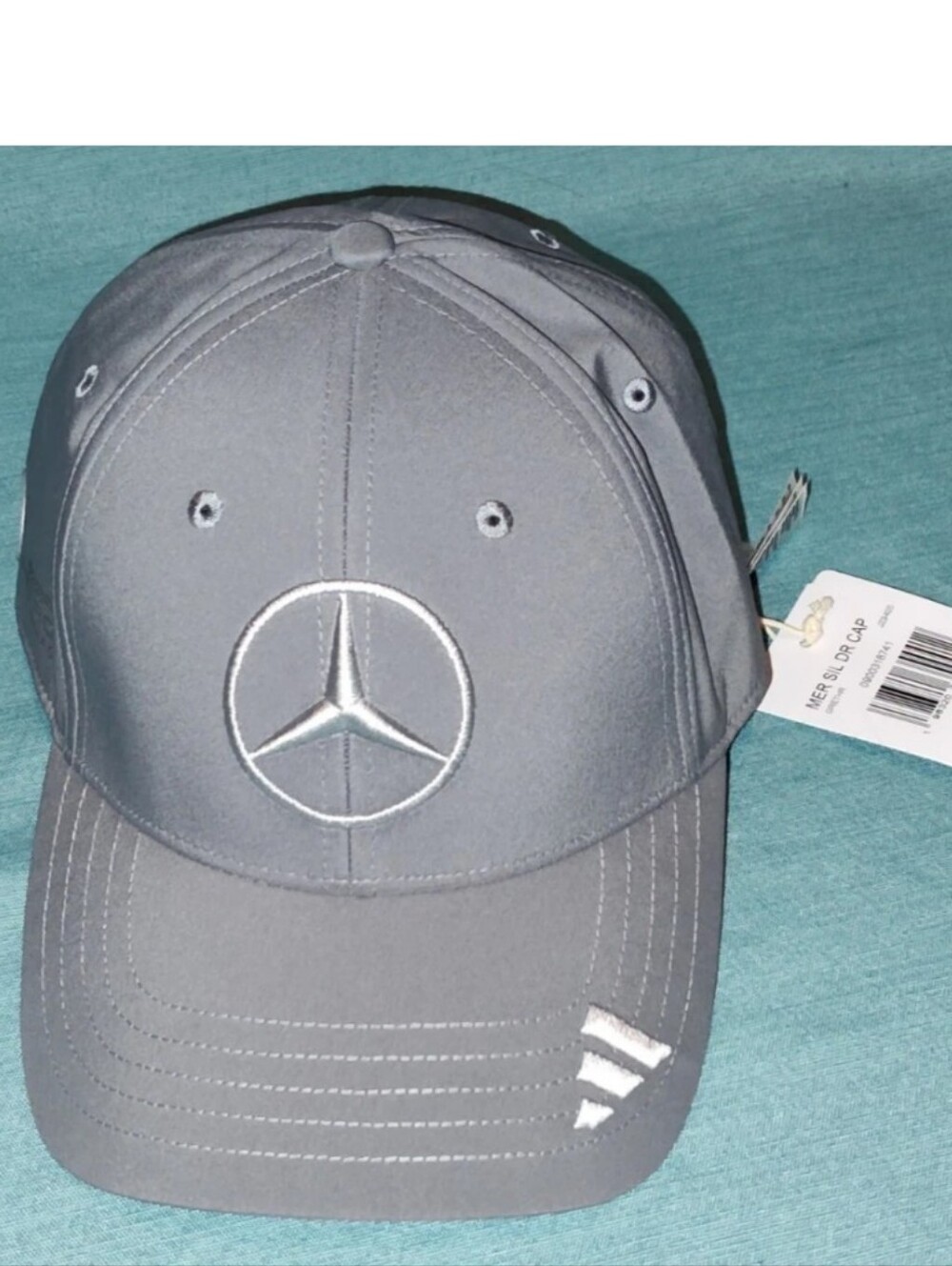 NEW Adidas Mercedes AMG Petronas Formula One Team Silver Drivers Hat Cap JZ9405